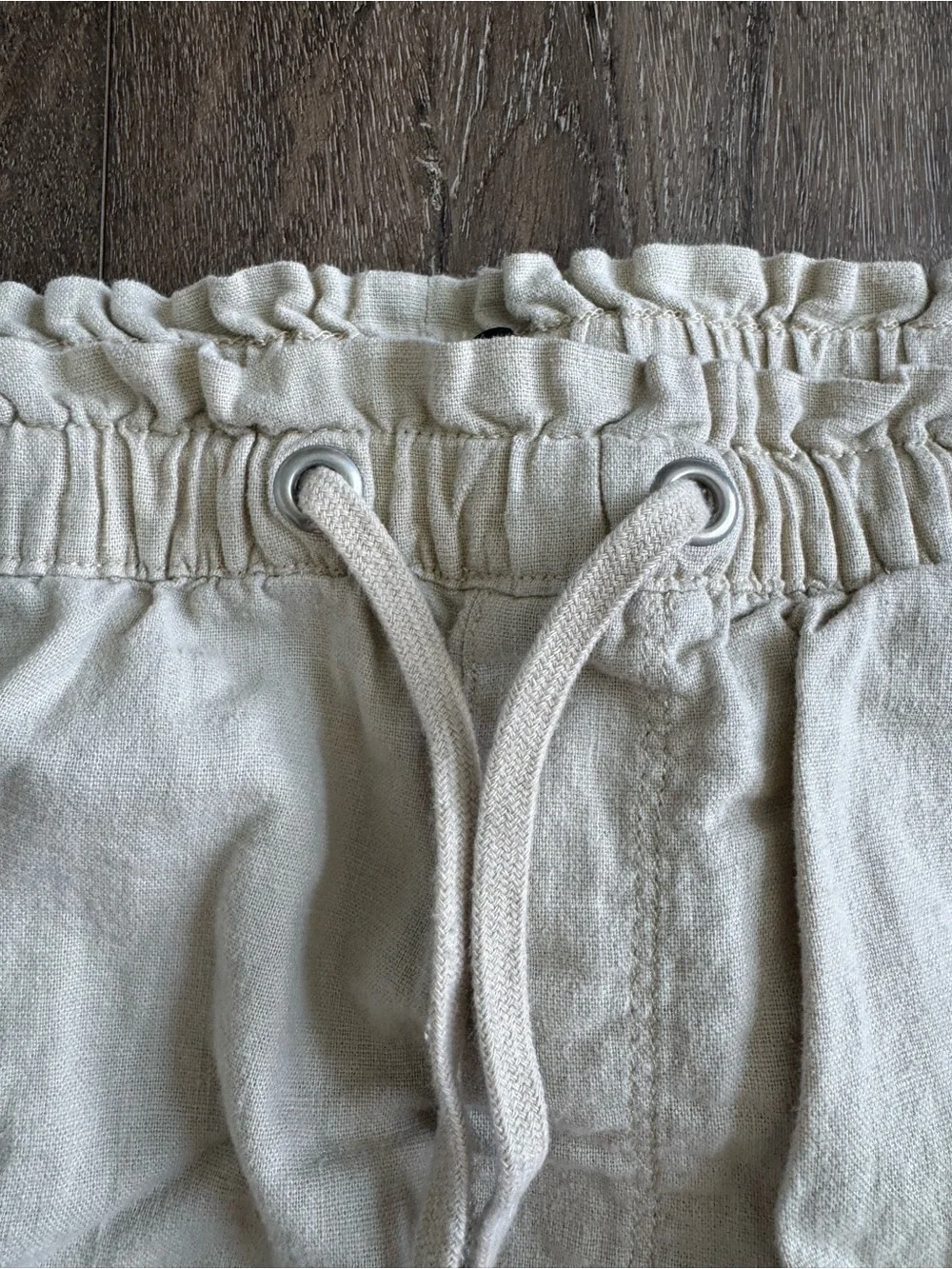 Social Standard Sanctuary Linen Jogger Tan Pants Women’s Size Medium - Picture 4 of 8